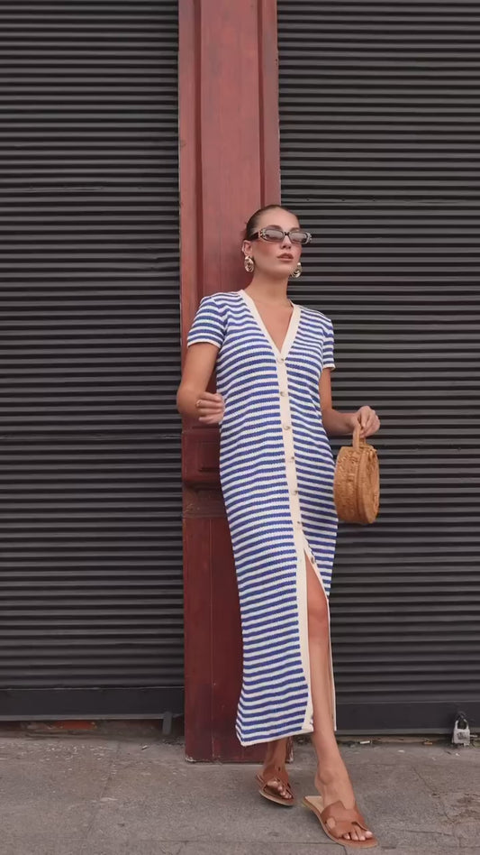 Blue Cotton Dress